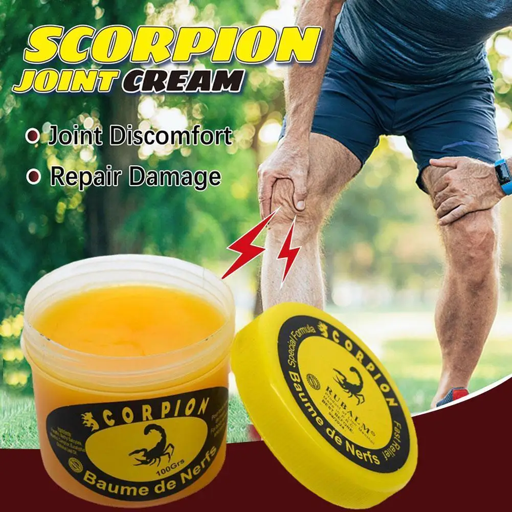 

100g Ointment Scorpion Peppermint Cream Rheumatism, Low Muscle and Pain, Cramps, Bruises, Sciatica, 2023 Back Relieves Fati C5C6