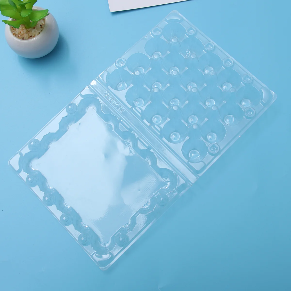 

50pcs 20 Grids Quail Egg Tray Plastic Transparent Egg Dispenser Holder Egg Container Packaging Box
