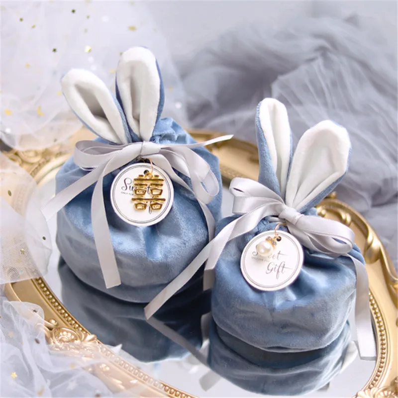 

10 шт., бархатные пакеты в подарочной коробке