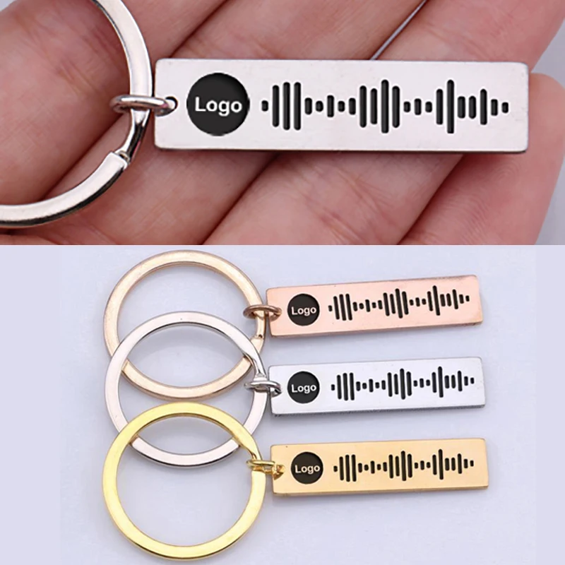 

Custom Code Keychain Favorite Song Customized Song Name Singer Spotify Code Music Teacher Boyfriend Girlfriend Gift Music Lover