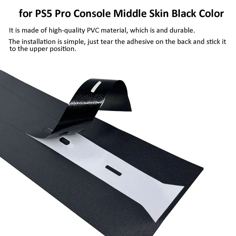 Фото Модная защитная наклейка-полоска для консоли PS5 PRO из углеродного волокна, предотвращающая царапины №4