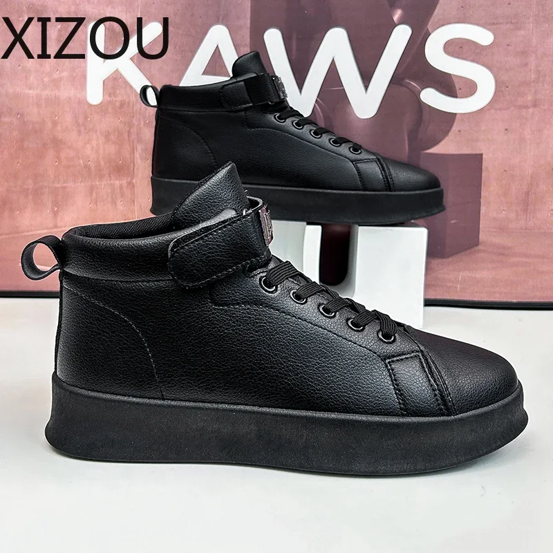 Мужская повседневная обувь Кроссовки для мужчин Высокие кеды спортивная на