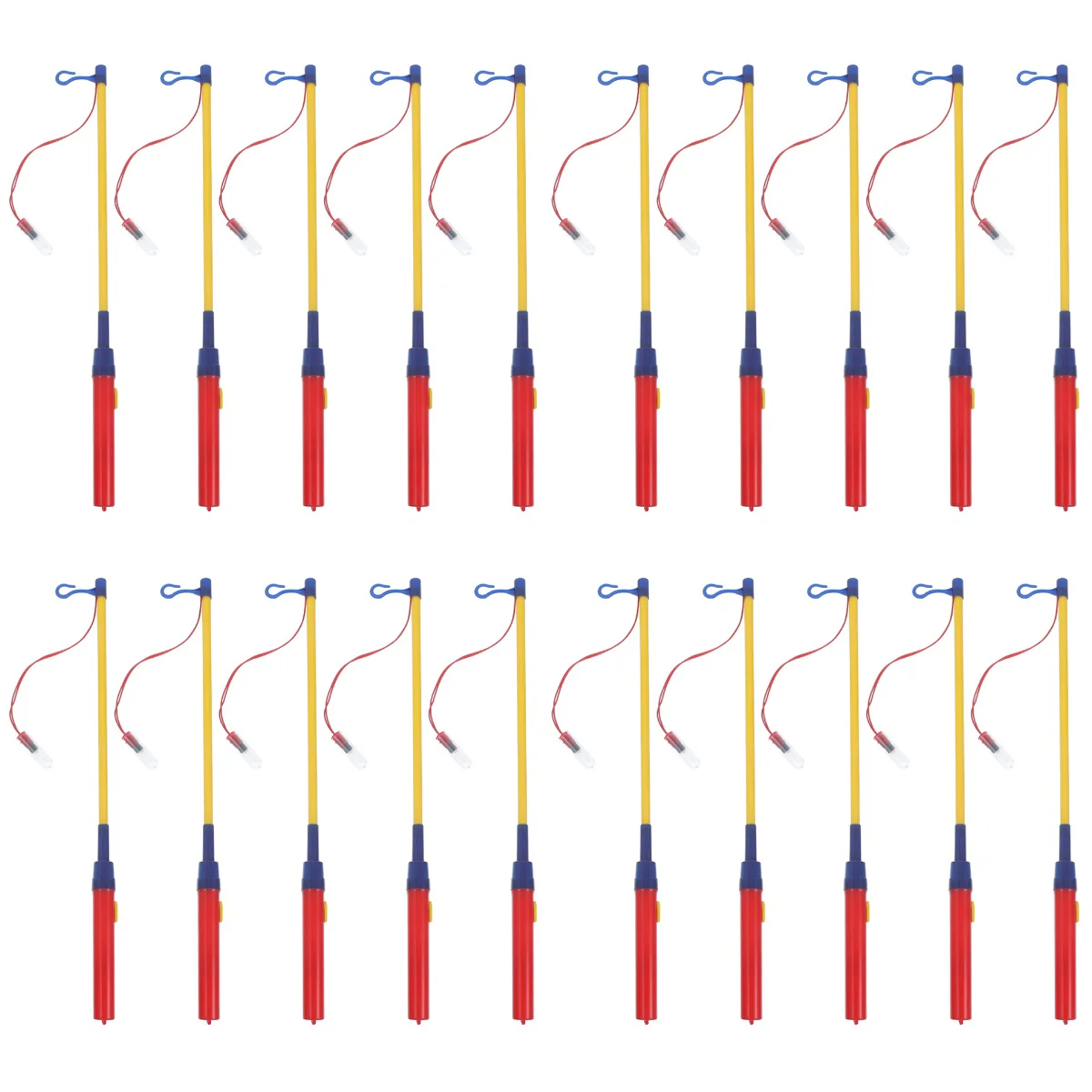 

20 Pcs Lantern Stick Paper Walking LED Rod Kit Pole Toy DIY Sticks Handles Christmas Children