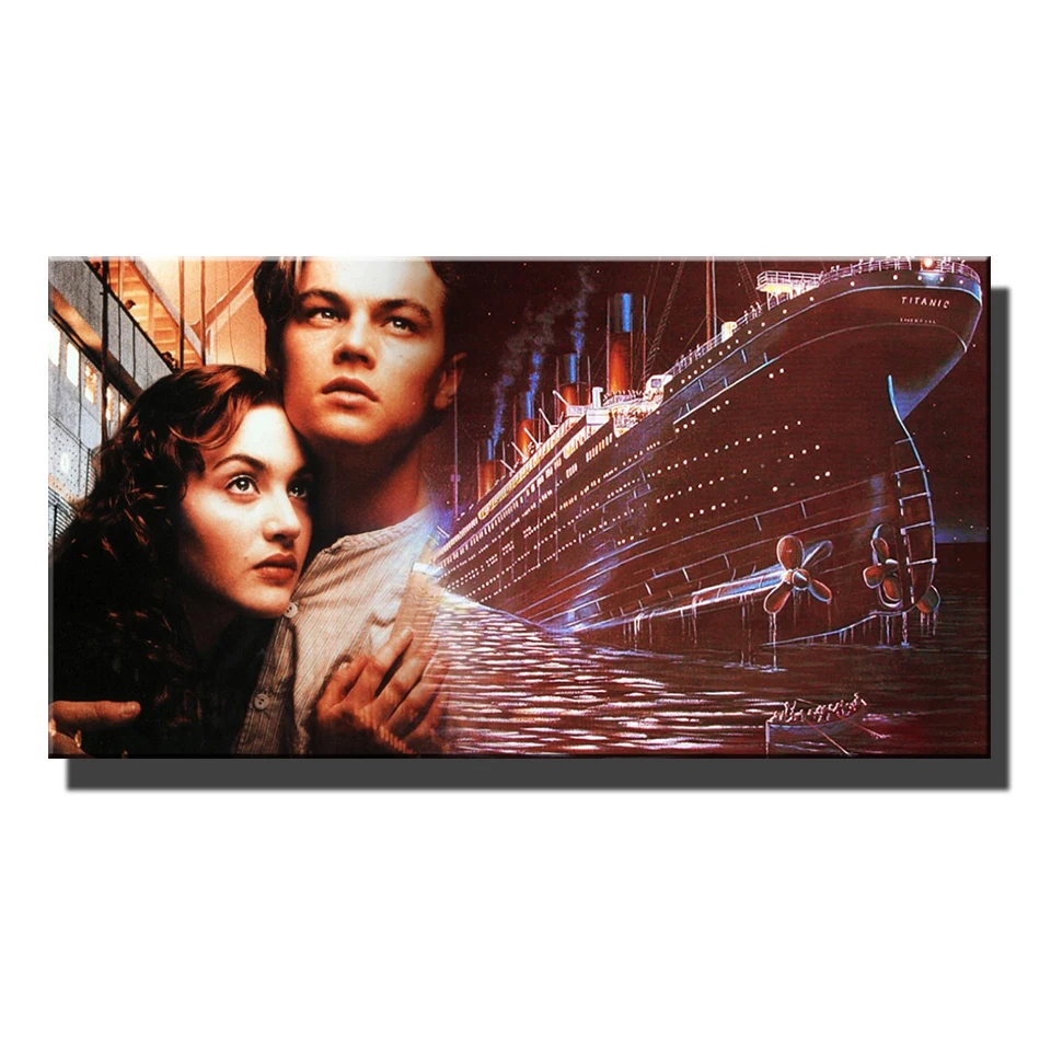 

Алмазная 5D картина «сделай сам» с изображением влюбленного титанового корабля, вышивка бисером, наборы для вышивки крестиком, мозаика, новое большое искусство, домашний декор R401