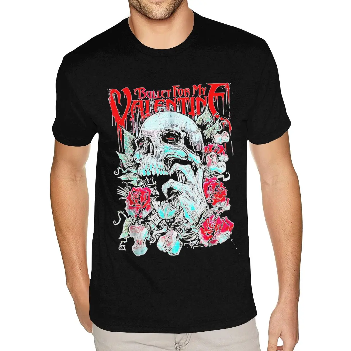 Футболка с коротким рукавом и круглым вырезом из натурального хлопка футболка на