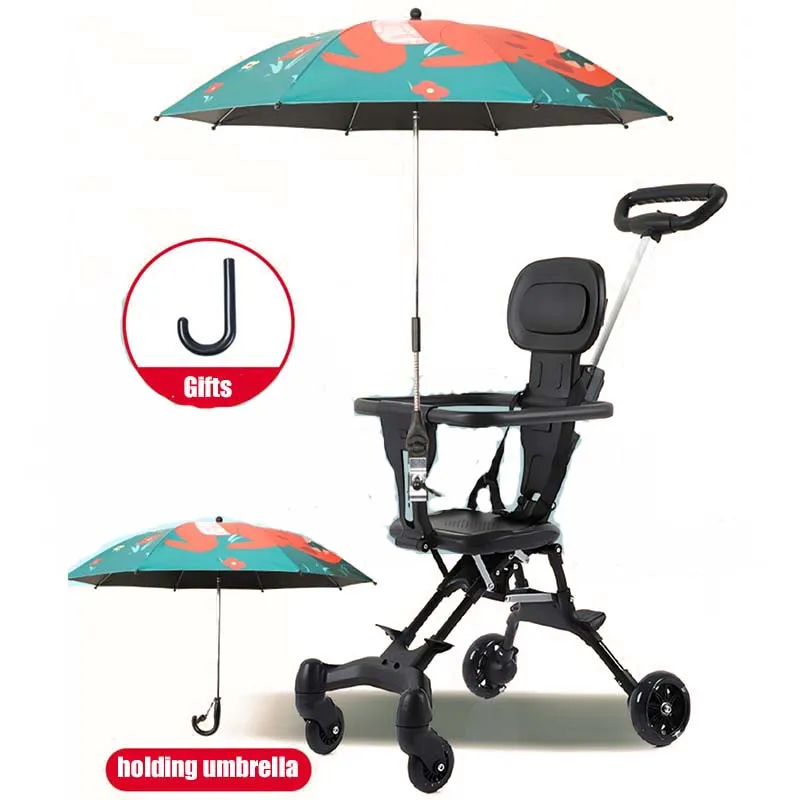 

UV Protection Baby Stroller Umbrella Multi-Purpose Adjustable Infant Stroller Cover Sunscree Rainproof Handheld Children Umbrell