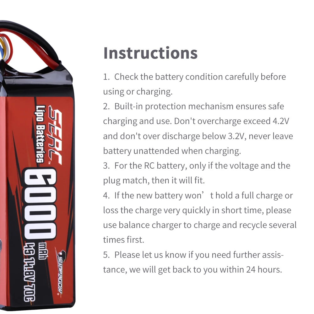 Sunpadow 6000 мАч 4S Lipo аккумулятор для 70C 14 8 В с разъемом XT90 радиоуправляемого