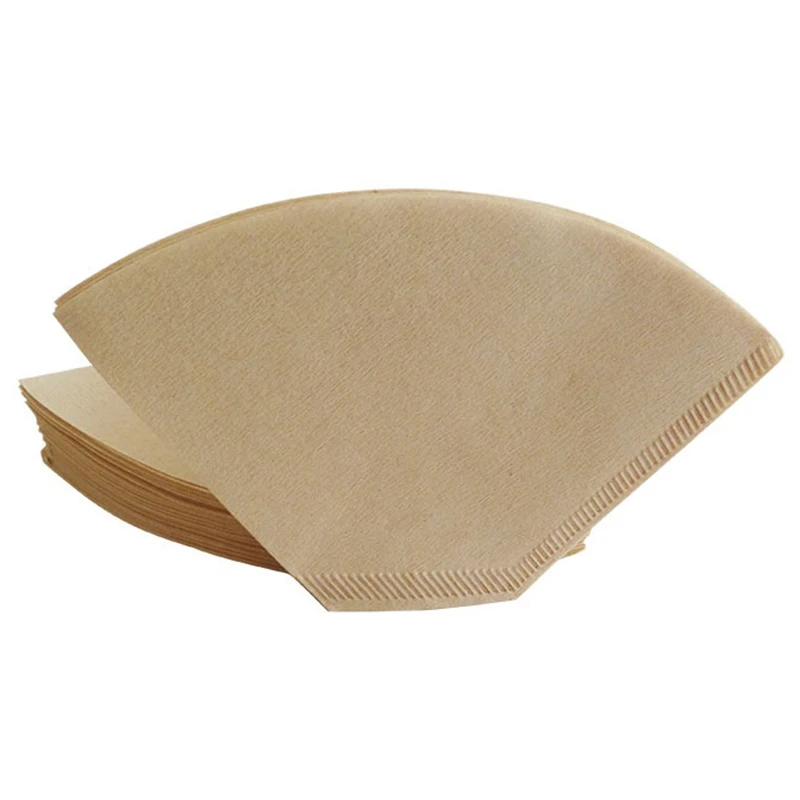 

100Pcs/Bag Wooden Original Hand Drip Paper Coffee Filter Espresso Coffee Filters