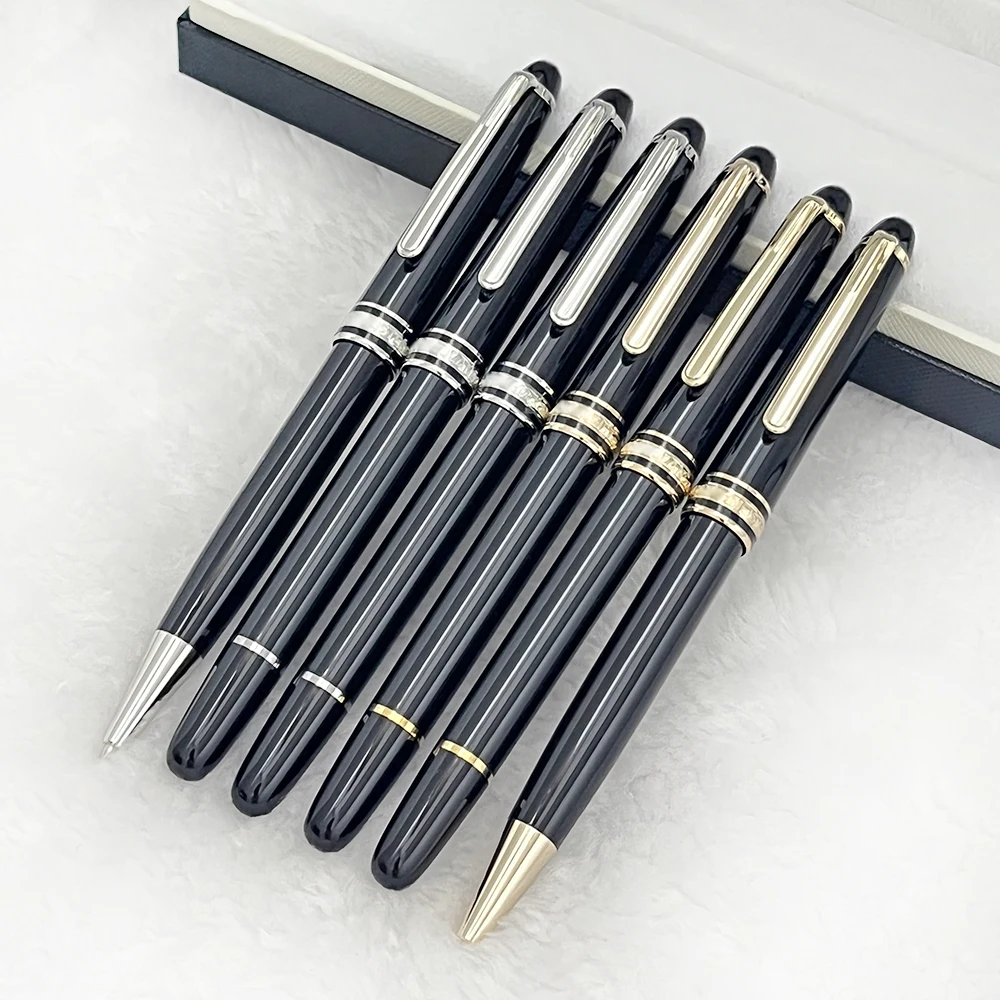 

YAMALANG 163 Black Resin Luxury M Pens Fountain Roller Ball Ballpoint Pen Office Supplies With Series Number