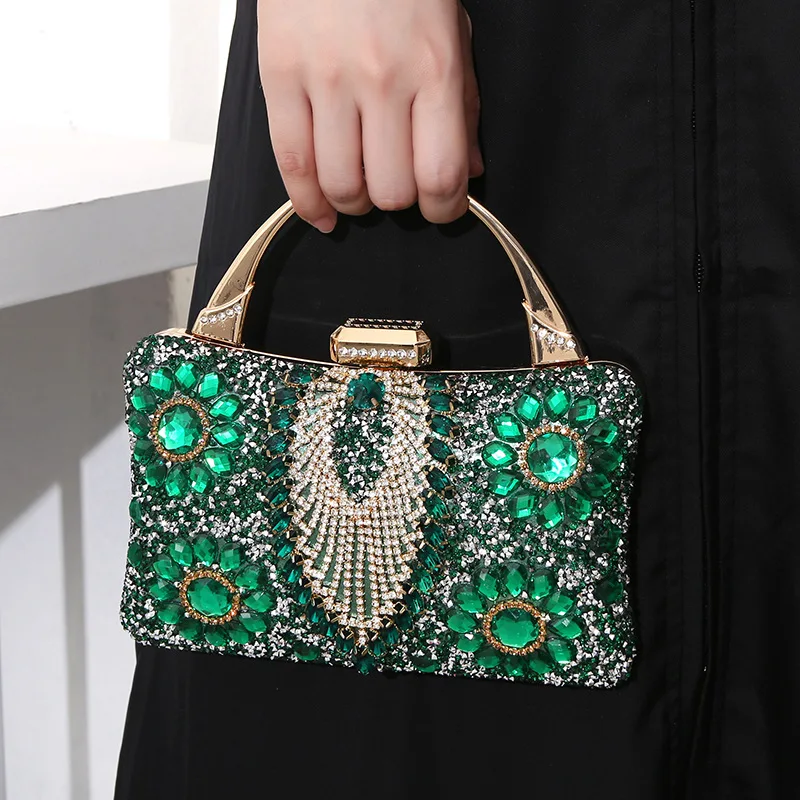 Luxury Diamond Studded Women Bag New Evening Metal Handbag High-quality Clutch Shoulder