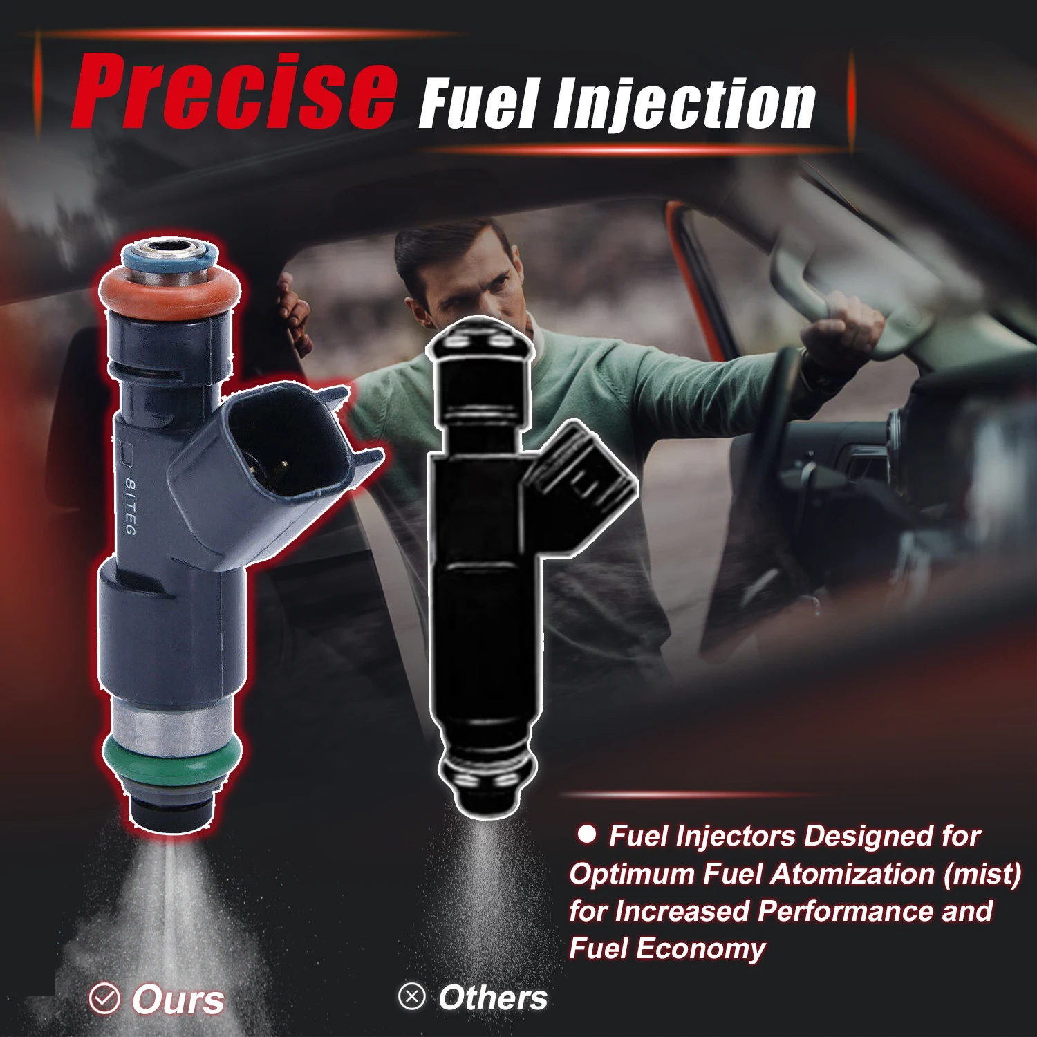 Топливные форсунки 12594512 217-2436 для GMC Yukon Sierra Savana 1500 Chevrolet Tahoe avalsilverado 2007 2008 2009