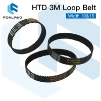 fonland htd 3m closed loop belt rubber timing belt various transmission for co2 laser engraving cutting machine 3d printer