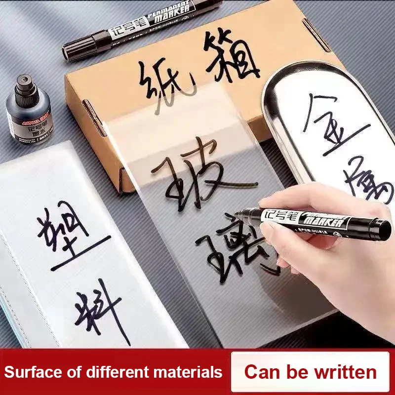 4/6/8 шт. Перманентный маркер тонкие водостойкие чернила тонкий перо
