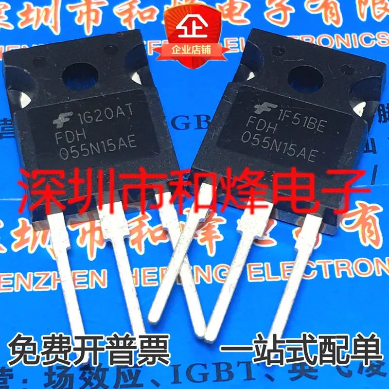 

free shipping FDH055N15AE TO-247 150V 167A 10PCS