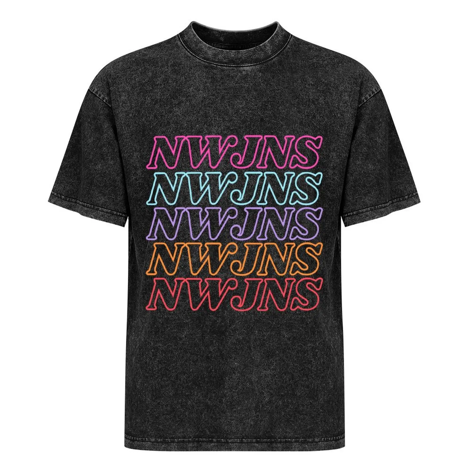 NewJeans NWJNS футболка с логотипом New Jeans и талисманом мужская одежда футбольная