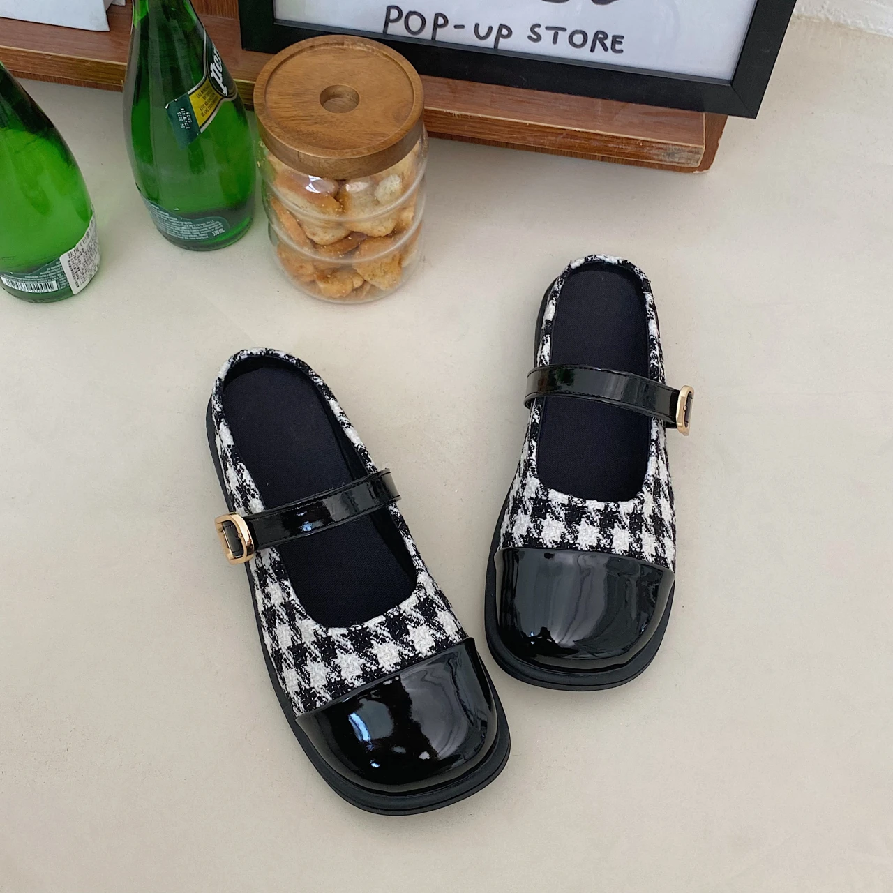 

2023 Summer Mules Shoes Woman Fashion Shallow Mix Colors Flats Slidse Ladies Outdoor Dress Elegant Sandalias