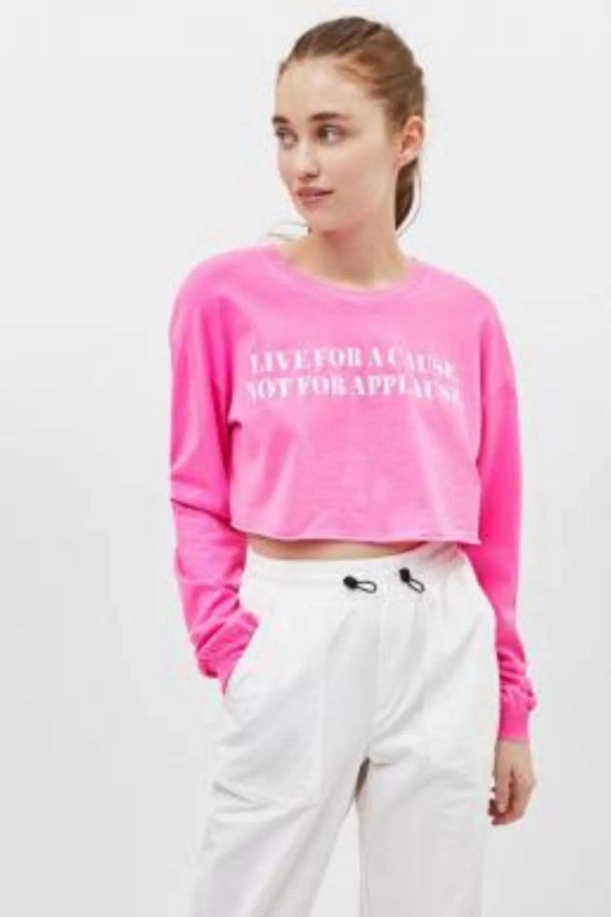 

Women's Summer Crop Top Blouse Neon Pink Combed Cotton Fabric Printed Crop Top Blouse hot girl top boots