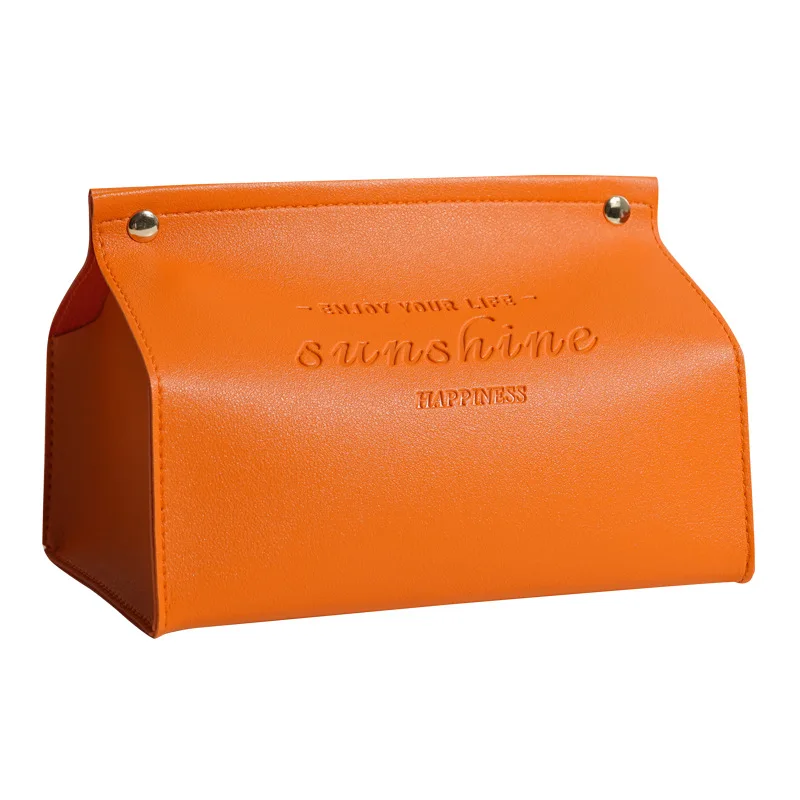 

PU Leather Tissue Box Car Living Room Dining Room Friendly Multi-purpose Large Storage Box Home Living Room Decoration