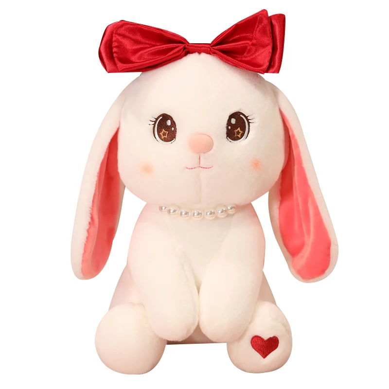 

Kawaii Long Ears Rabbit Doll Plush Bobby Bunny Toys For Baby /Girls Cuddly Doll Soft Hug Toys Plushie Cute Toys For Birthday