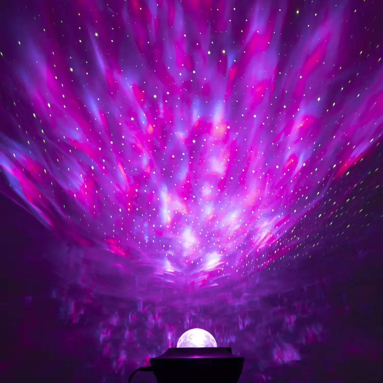 LED Star Galaxy Projector Ocean Wave Night Light Room Rotate Starry Sky Projectors Lamp Decoration Maison Pink Bedroom Dec GL61