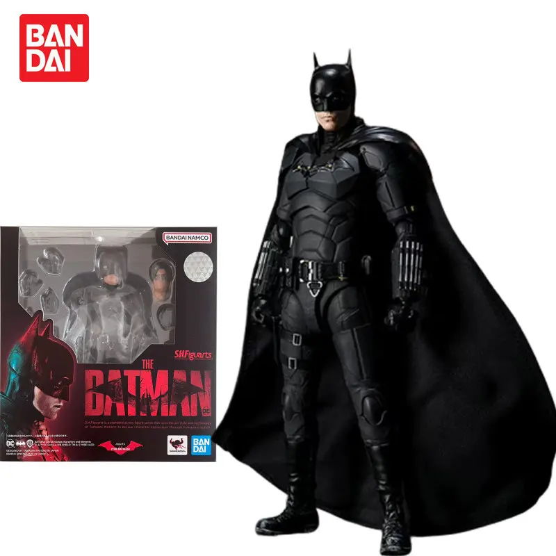

Bandai Original Authentic Model SHF The Batman 2022 BATMAN Robert Pattinson Action Figure Collection Model Toys for Kids Gift