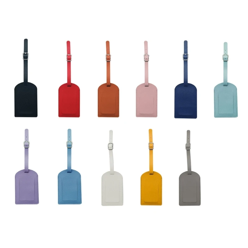 Tag Women Men Solid Color Travel Suitcase Tag Name Phone Add