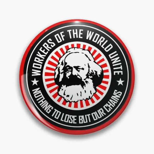 

Karl Marx Workers Unite Customizable Soft Button Pin Lover Decor Creative Jewelry Brooch Metal Fashion Badge Women Funny Collar