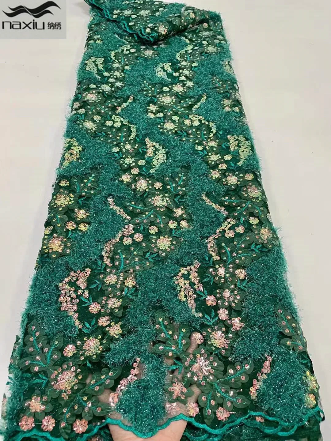 

Madison, 3D Цветы, французская кружевная ткань 2022, Высококачественная Кружевная Сетка, африканская кружевная ткань с бусинами, кружевная ткань д...