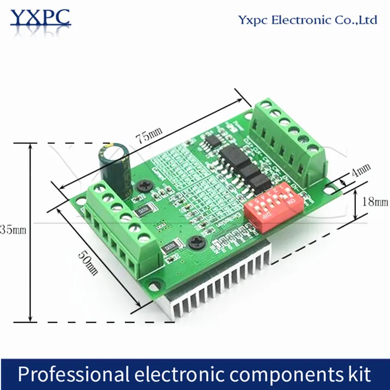 

1 Axis TB6560 Stepper Motor Driver Controller Board 3.5A 10V-35V CNC Rounter Control Low Voltage Over Heat Current Protection