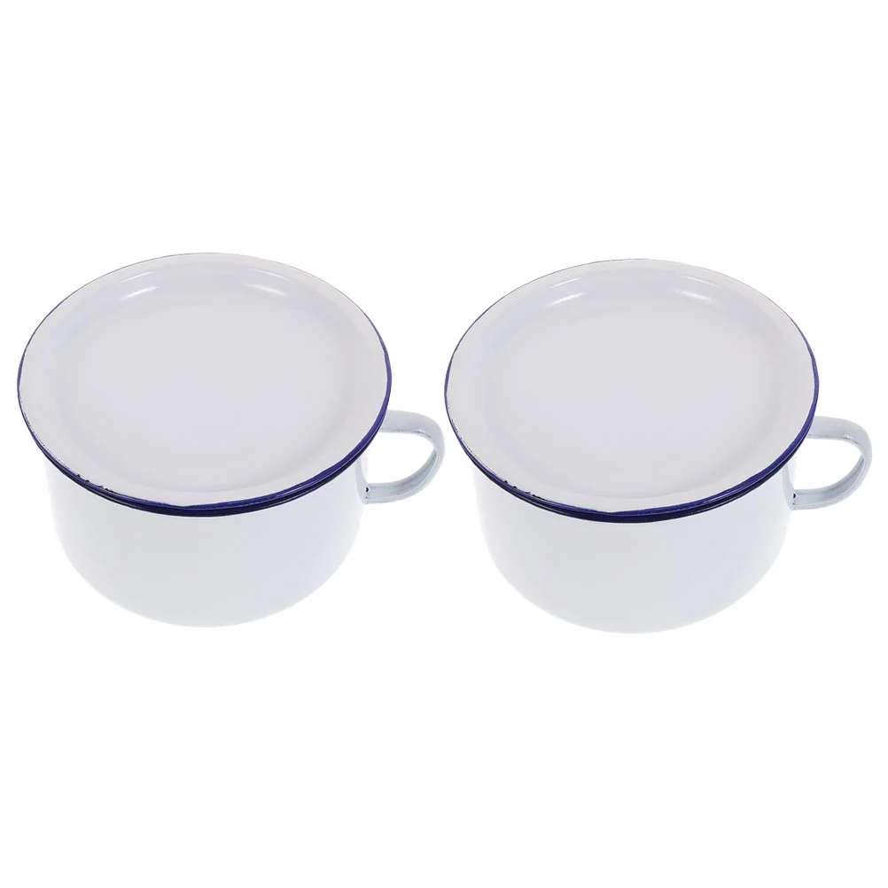 2 шт. эмалированная миска для лапши быстрого приготовления контейнеры смешивания