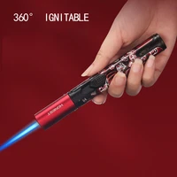 honest new torch cigar lighter windproof kitchen butane gas lighter refill cylinder spray gun bbq jewelry welding lighters gift