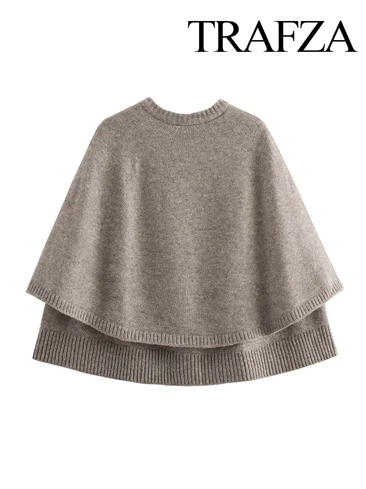 Женский кардиган TRAFZA с круглым вырезом