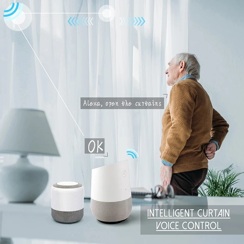Двигатель для штор Tuya Zigbee 3-го поколения с электроприводом и пультом ДУ |