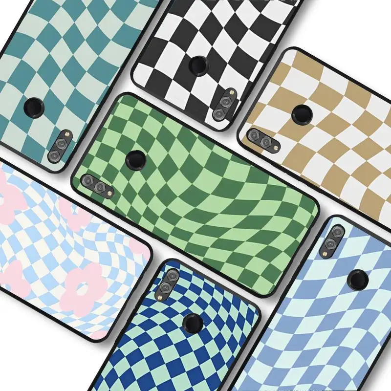 

checkerboard funny Phone Case For Huawei honor 10Lite 10i 20 8x 10 Funda for Honor 9lite 9xpro Back Coque