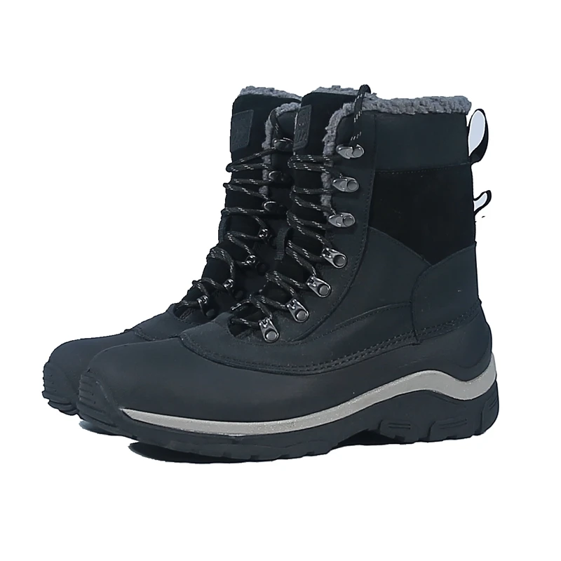 

Men`s winter Glacier genuine leather waterproof hiking boots mens snow boot 200G Thermolite trekking hunting boots For -40C