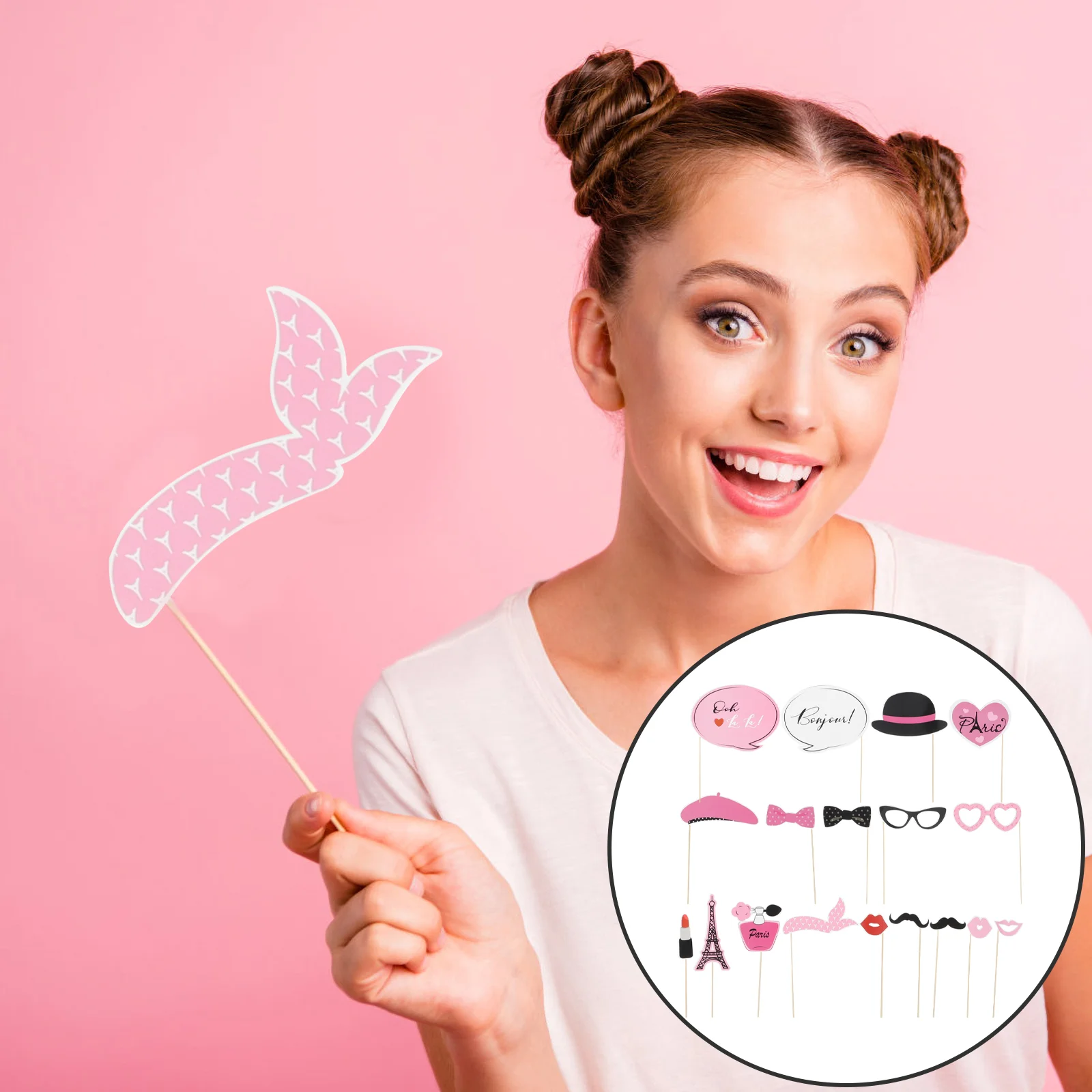 Amosfun 18 шт. комплект реквизита для фотобудки тематическое украшение вечеринки