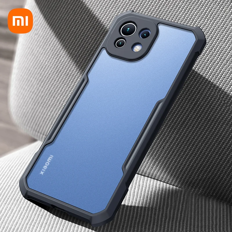 

Xiaomi caso para xiaomi 11 lite 5g caso à prova de choque transparente amortecedor capa do telefone para mi11 lite 5g ne caso