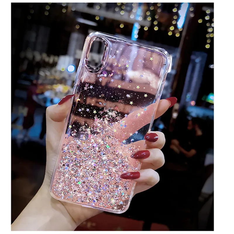 Чехол для телефона с блестками Xiaomi redmi note 4 8 8A Mi 5X 6X A1 A2 MIX 2 MAX NOTE 5 Pro Pocophone F1 мягкий