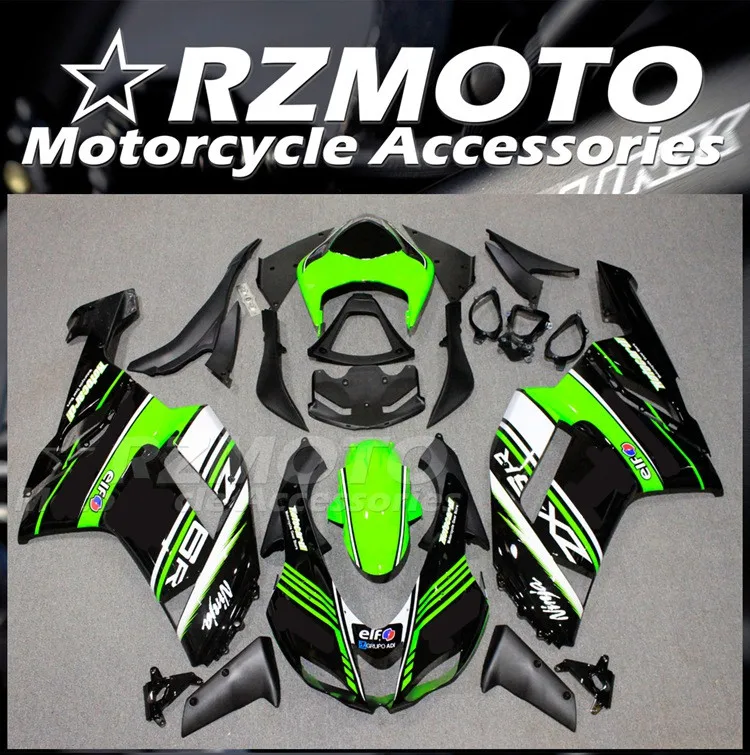 

Стильные новые комплекты обтекателей из АБС-пластика, подходят для Kawasaki Ninja ZX-6R ZX6R 636 2007 2008 07 08, кузов крутого зеленого цвета