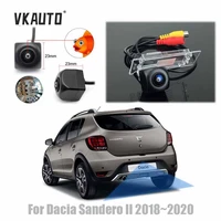 vkauto fish eye rear view camera for dacia sandero ii face lift 2018 2019 2020 hd ccd night vision backup reverse parking camera