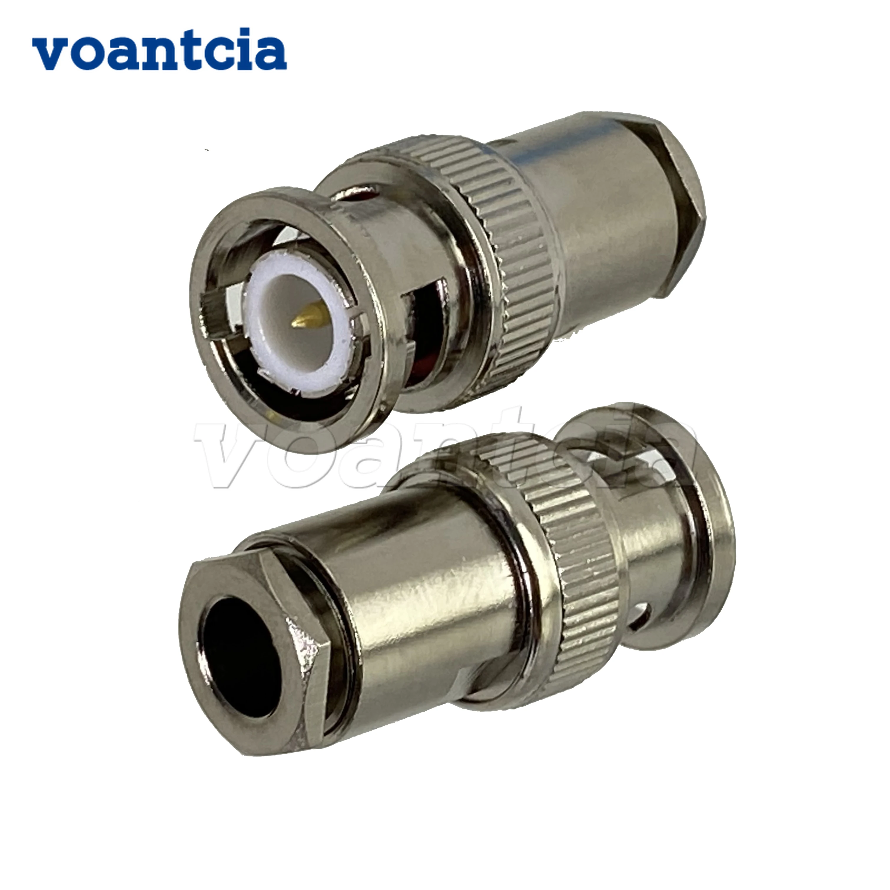 

10pcs Connector BNC Plug Male Clamp For RG8X RG-8X LMR240 Cable Wire Terminals Straight RF Coaxial Adapter New