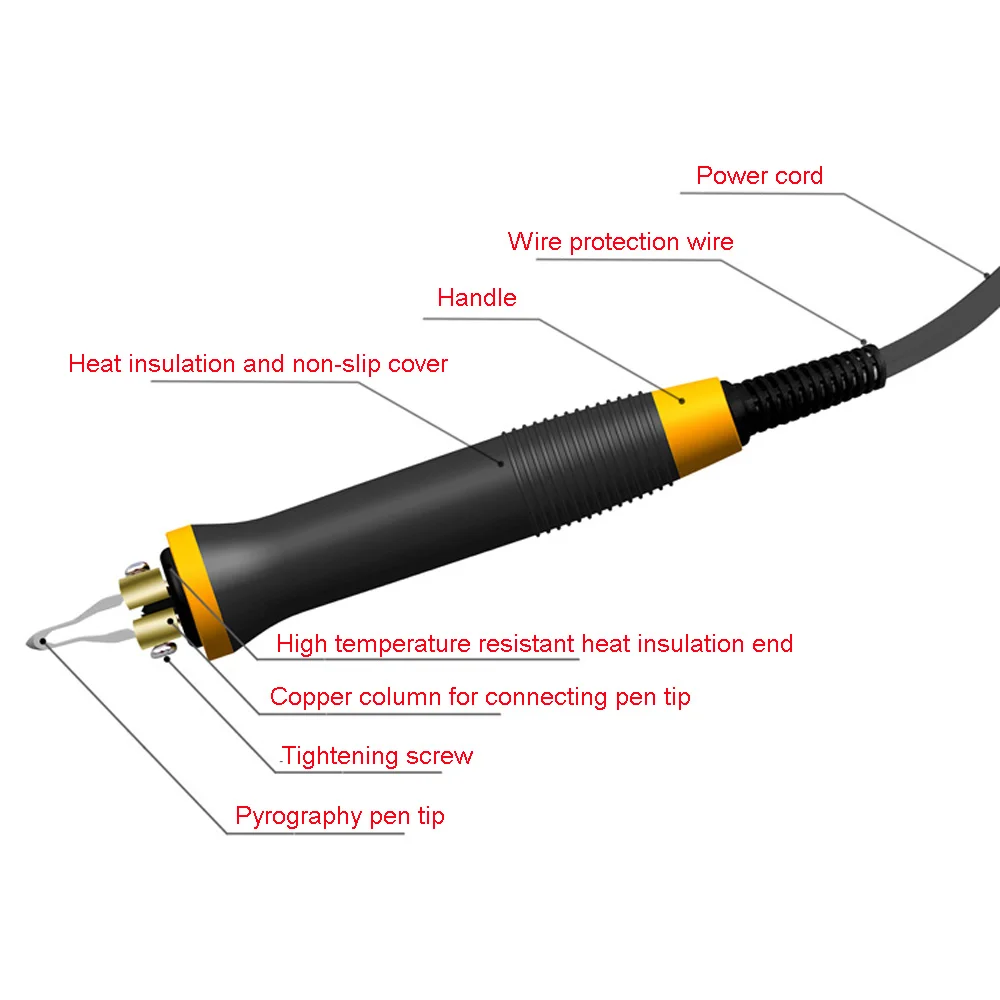 Универсальная машина для пирографии с деревянной доской 220 В 40 Вт 10 стилей