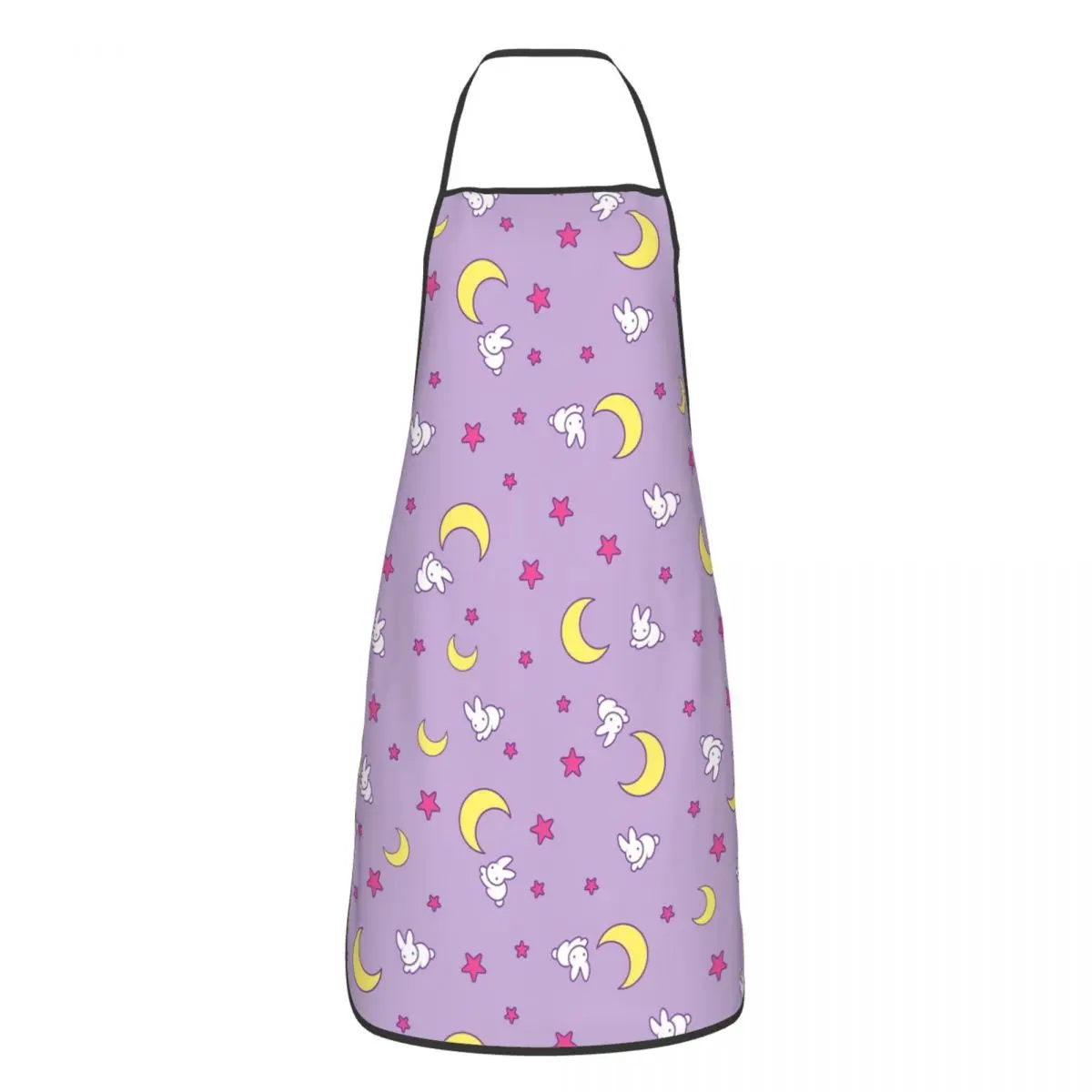

Фартук с узором Сейлор Мун, кухонный, шеф-повар, садоводство, унисекс, с изображением полумесяца, аниме Usagi