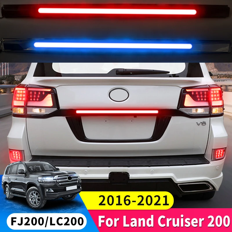

Applicable to 2016-2021 Toyota Land Cruiser 200 Tailgate with Light Trim Modified LC200 External LED Light Chrome Accessories