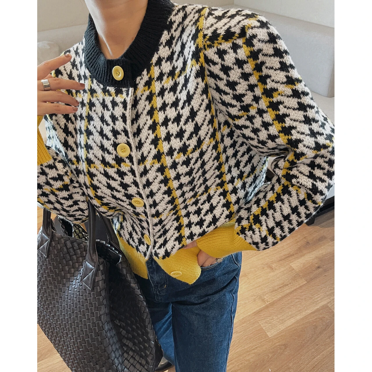 2022 клетчатые женские вязаные свитера Za Y2K Oem пуловеры Топы корейская мода