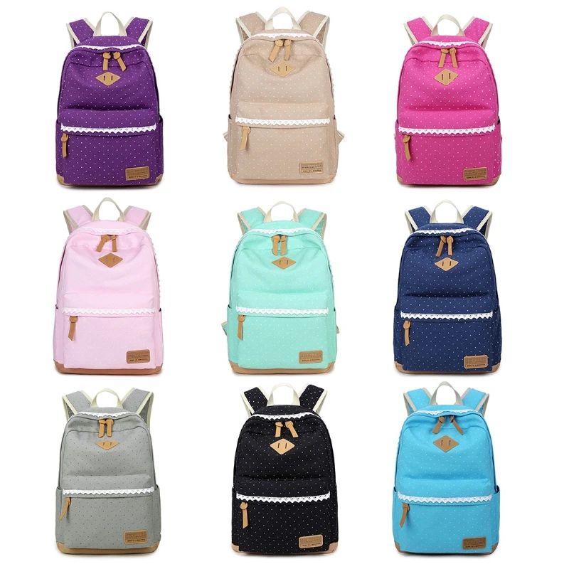 

Симпатичные легкие холщовые школьные рюкзаки для книг для девочек-подростков