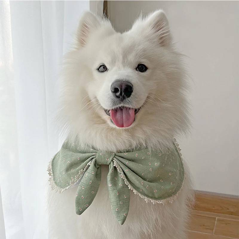 

Dog Bandanas Dog Kerchief Daily Triangle Bibs Pet Scarfs Pet Birthday Gift Adjustable Scarfs Accessories