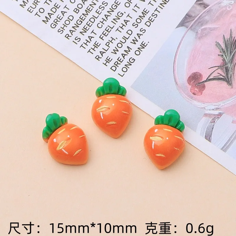 

JXLOVEWJ 3D овощные кабошоны из акрила 10 шт