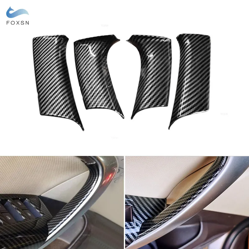 

Car-styling ABS Carbon Fiber Texture Interior Door Armrest Panel Handle Grab Pull Cover Trim For Buick Regal 2009 2010 - 2015