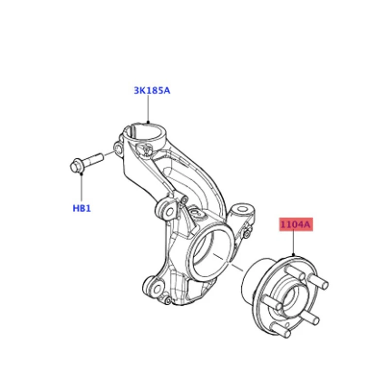 Сборная ступица LR003157 La nd Ro ve r